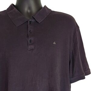 Calvin Klein Polo Shirt Casual Short Sleeve‎ Collared Top XL